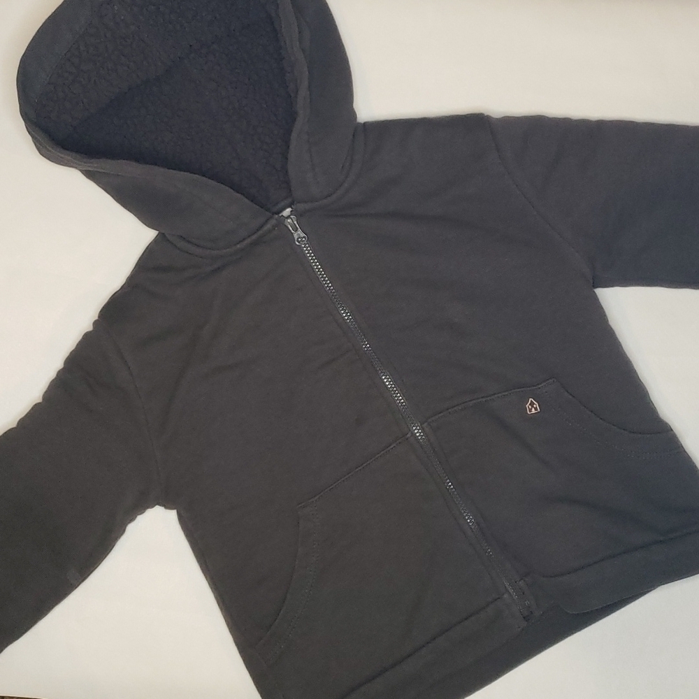 ZARA Kids Sherpa Fleece lined Cotton Warm Jacket with hood